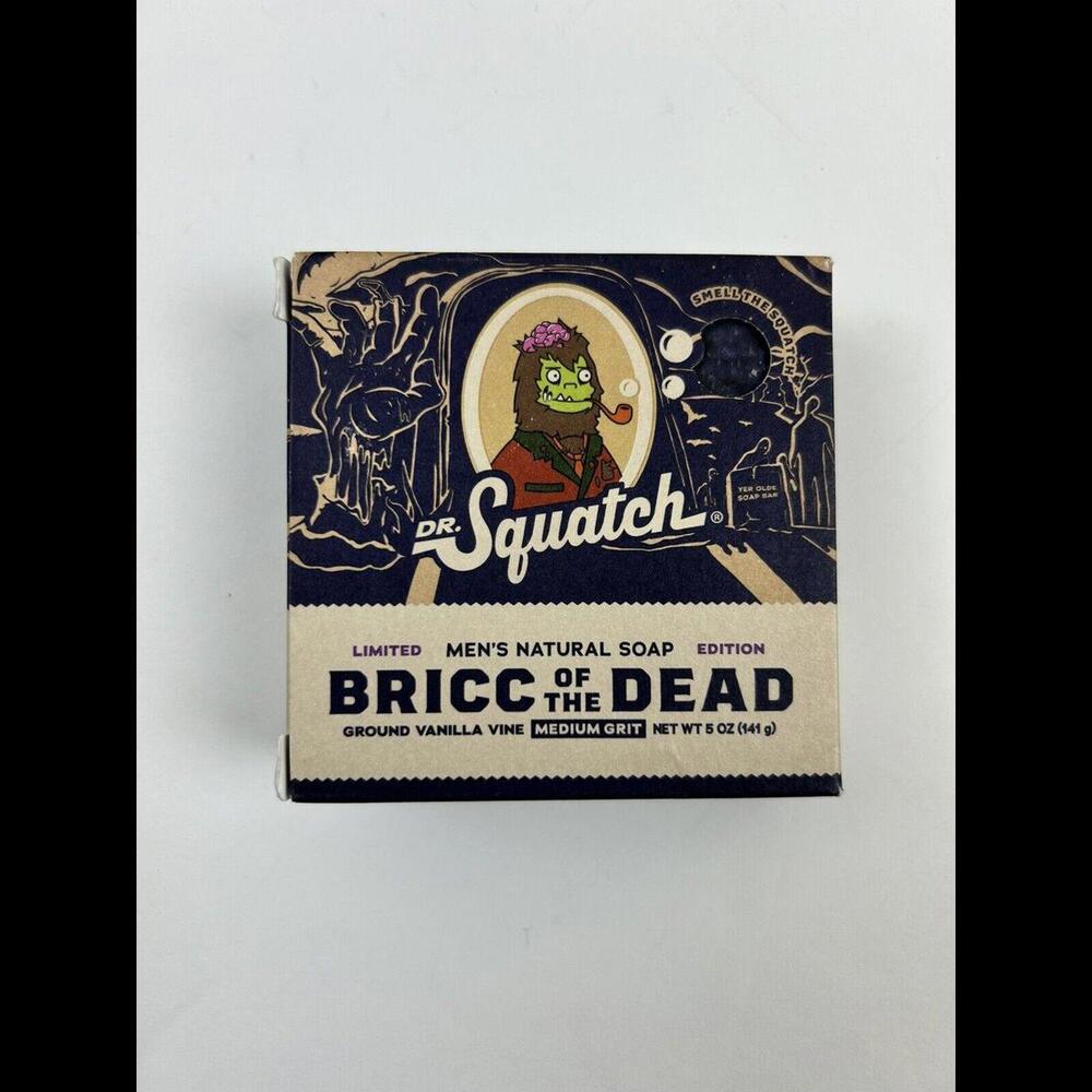 Dr. Squatch Ltd Ed. Bar Soap‎ Bricc Of The Dead All Natural with Medium Grit 5oz